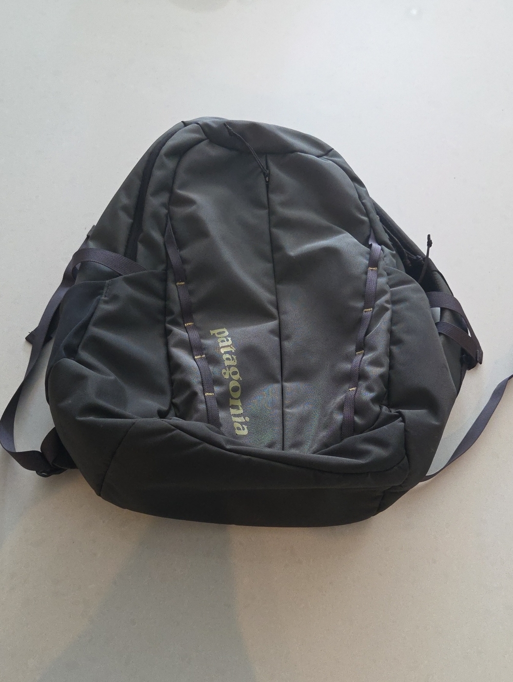 Patagonia Green And Black Backpack with Subtle Logo